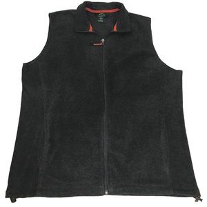 Woolrich Men's Andes II Charcoal Grey Fleece Vest Size L.